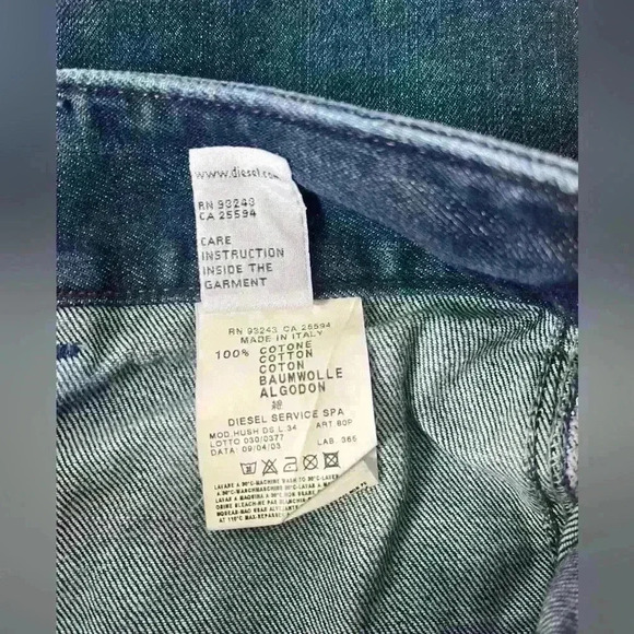 Diesel women’s low rise straight  leg jeans, sz 31 - Picture 7 of 7